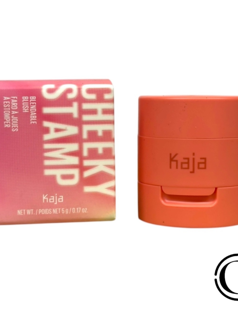 Kaja Cheeky Stamp Blendable Blush With Heart Sponge 03 Bossy Audacieux NIB